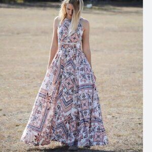 Anthropologie Abel The Label Charlotte Floral Maxi gorgeous Dress size Medium